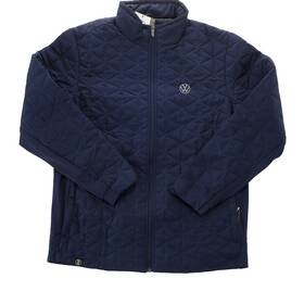 Drg002417nvylg Vw Volkswagen Navy Quilted Sweater Large