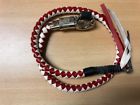 W12-36 Bikers Dream Red White Get Back Whip For Motorcycles Long