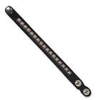 Wba1003 Hot Leathers Small Studs Black Wristband