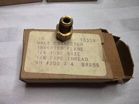 10337 Weatherhead Vintage Brass Inverted Flare Connectors 1970s Nos Gm Period Correct