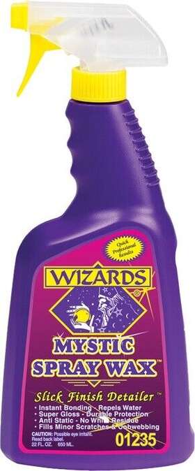 01235 Wizards Mystic Spray Wax Slick Finish Detailer 22 Oz