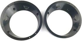A-hdsa-65 X Scorpion 6.5 Inch Speaker Adapter Rings Plates 1996-13 Touring Glide Fairings Compatible