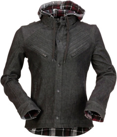 2840-0101 Z1r Womens Timberella Denim Shirt 2xl Black White