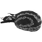 Z500 Zan Headgear Flydanna Headwrap Black Skull Paisley 642608023359