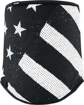 Wfl091 Zan Headgear Sportflex Neck Gaiter Black And White Flag