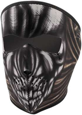 Wnfm083 Zan Headgear Full Face Mask Ancient Skull Osfm Black