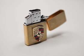 Zippo 041689109288 New Lighter Porsche Automobile Emblem With Butane Double Torch