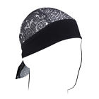 Zvs101 Zan Headgear Black Paisley Vented Sport Flydanna Headwrap
