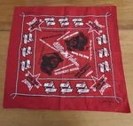 Willie Nelson Official Red Bandana - Franks Bros Authentic Concert Merchandise. Fixed Price $14.99.
