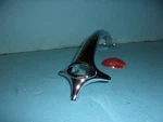 1936 Ford Car Bull Nose Grille Ornament And Red Script Emblem Coupe Sedan. Fixed Price $149.95.