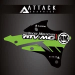 Attack Graphics Reneg Radiator Shroud Decal Green For Kawasaki KX85 2014-2021. Fixed Price $32.67.