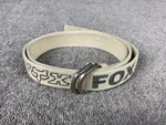 Fox Racing Canvas Web Belt Double Buckle Beige Black Logo Motocross Casual. Fixed Price $21.39.