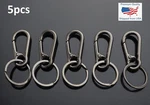 5PCS Keychain Carabiner Clip Fob Holder - Gun Metal Black. Fixed Price $10.49.