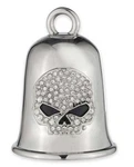 Harley Davidson Bling Willie Skull Logo Ride Bell Silver Finish 34M00204. Fixed Price $25.95.