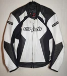 Cortech Latigo 2 Mens Xl Leather Armored Motorcycle Jacket White And Black. Fixed Price $89.99.