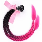 1PC26 Inches Black Pink Motorcycle Helmet Pigtail With Detachable Suction Cup. Fixed Price $13.99.