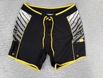 Fox Racing Shorts Women 5L Black Yellow Board Swim Trunks Striped Juniors. Fixed Price $20.89.