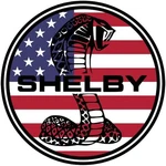 Shelby Patriotic Snake Logo Magnet 3" * See 500+ Items In Our Store!. Fixed Price $10.00.