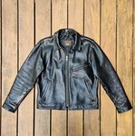 Vintage Vanson Enfield Single Rider Motorcycle Jacket Black Size 42 Made Usa. Fixed Price $349.95.