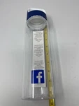Facebook Logo H2GO Water Bottle New With Tags 27OZ Nwt Clear Tritan Zuckerberg. Fixed Price $19.99.