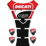 Tank Pad Sticker Ducati Corse "texas" Red/carbon Protector Bike New. Fixed Price $23.60.