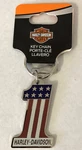 Harley-davidson Number 1 Red White Blue Metal Key Chain New. Fixed Price $14.95.