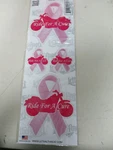 Ride For Cure Cancer Pink Ribbon Motorcycle Gas Tank Decal Bike Set 4. Fixed Price $14.99.