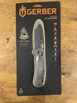 Gerber Scout Clip Folding Knife Gray Black Micarta Handle 440 Steel Plain Edge. Fixed Price $38.99.