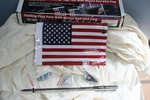 2021-UP Honda Gl 1800 12" Trunk Folding Flag Pole W/ Usa 3/8. Fixed Price $98.99.
