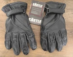 Castle X Men's Medium Mid-season Black Leather Shell Motorcycle Motocross Gloves. Fixed Price $59.90.