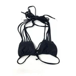 Stone Fox Swim Women's Sz Cross Wrap Multi Strap Halter Bikini Top Black. Fixed Price $7.98.