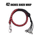 Biker Motorcycle Get Back 42" Leather For Handlebar Red Unisex Whips. Fixed Price $41.54.