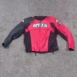 Speed&strength Red Top Dead Center Large Leather Jacket Riding. Fixed Price $124.95.