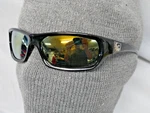 Men's Dragon Alliance Sunglasses- Jet Black Frame + Yellow Flash Mirror Lens. Fixed Price $49.00.