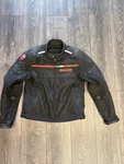 Ducati Mesh Textile Motorcycle Riding Jacket Men Eu 52 Black / Red. Fixed Price $159.99.