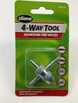 Slime 2044-A Four-way Valve Removal Tool Helps Remove Tire A/c Cores. Fixed Price $6.95.