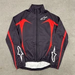 Alpinestars Softshell Riding Jacket Mens Large Red Black Mock Neck Full Zip. Fixed Price $49.95.