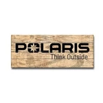 Polaris Wood Sign Decoration 10.5 X 24 Think Outside 2860866 Made The Usa. Fixed Price $39.95.