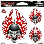 Lethal Threat Decals "biker Skull". Fixed Price $5.99.