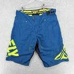 Fly Racing Radium Shorts Mens 34 Teal Mtb Motocross Adjustable Waist Cycle Sport. Fixed Price $29.95.