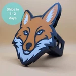 Fox Trailer Hitch Cover. Fits 2 Inch Receiver. Customize Your Colors.. Fixed Price $36.00.