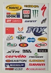 Cycling Mtb Bike Sticker Sheet A4 Graphics Decals Fox Shimano Raceface Colnago. Fixed Price $12.36.
