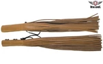 Leather Handlebar Covers With Fringe Tan Cowhide 4.5IN Wide By Dream Apparel. Fixed Price $31.99.