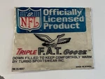 Vintage Nfl Triple Fat Goose Licensed Dealer Sign Poster Store Display 90S. Fixed Price $25.00.