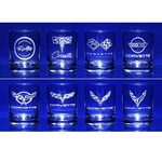 Corvette Glassware Engraved Generations C1-C8 : 13.5 Oz. Set Of. Fixed Price $107.95.