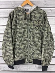 Full Throttle Energy Drink Jacket Mens Green Camo Zip Up Hooded Nice. Fixed Price $23.99.