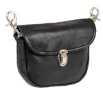 Milwaukee Leather SH520 Women's Black Belt Bag With Flap And Clasps. Fixed Price $24.99.