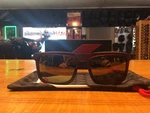 100% Blake Rootbeer Unisex Single Flash Gold Lens Dual Sport Sunglasses. Fixed Price $130.00.