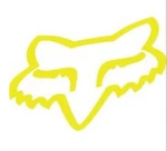 Fox Racing Head Tdc 2" Flo Yellow Decal Sticker 14934-130-OS. Fixed Price $24.99.