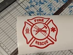 Department Logo Firefighter Dept Car Truck Window Decal Vinyl Sticker Usa. Fixed Price $13.62.